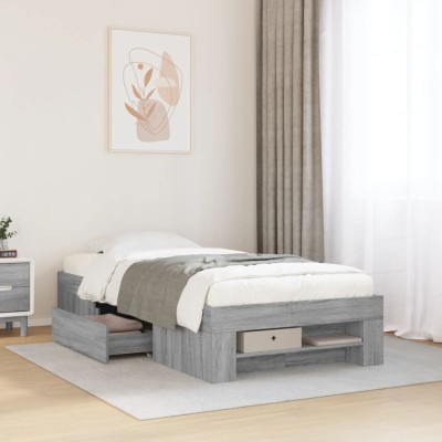 Bed frame, gray oak color,...