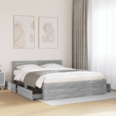 Bed frame with headboard,...