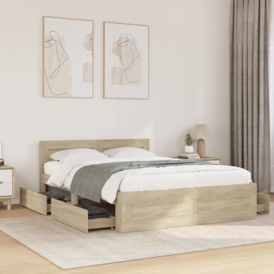 Bed frame with headboard,...