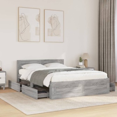 Bed frame with headboard,...