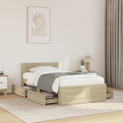 Bed frame with headboard,...