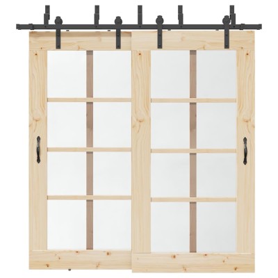 Sliding door hardware set,...