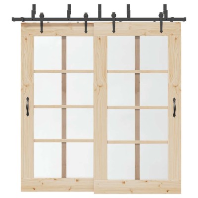 Sliding door hardware set,...