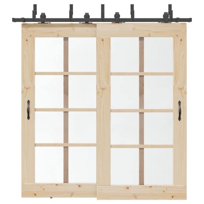 Sliding door hardware set,...