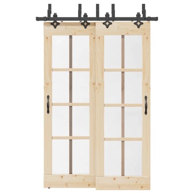 Sliding door hardware set,...