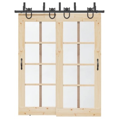 Sliding door hardware set,...