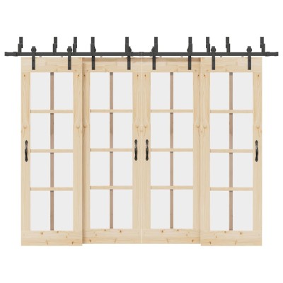 Sliding door hardware set,...