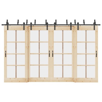 Sliding door hardware set,...
