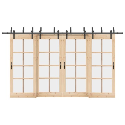 Sliding door hardware set,...