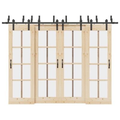 Sliding door hardware set,...