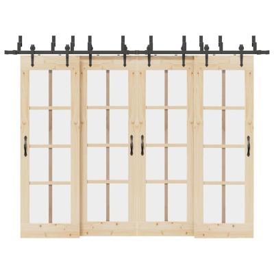Sliding door hardware set,...