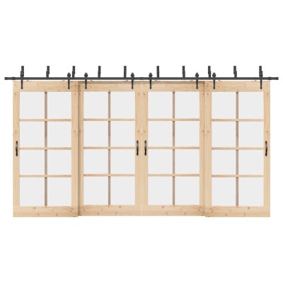 Sliding door hardware set,...