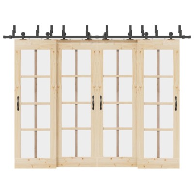 Sliding door hardware set,...