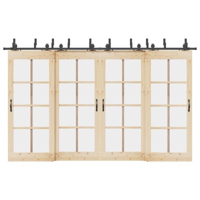 Sliding door hardware set,...