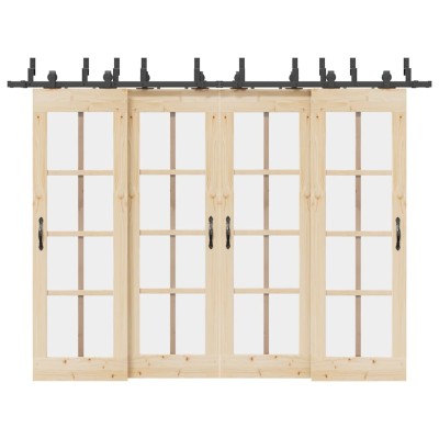 Sliding door hardware set,...