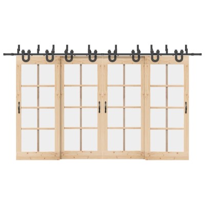 Sliding door hardware set,...