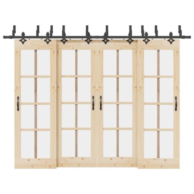 Sliding door hardware set,...