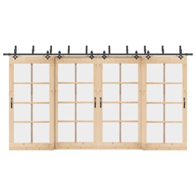 Sliding door hardware set,...