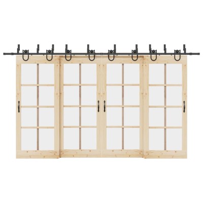 Sliding door hardware set,...