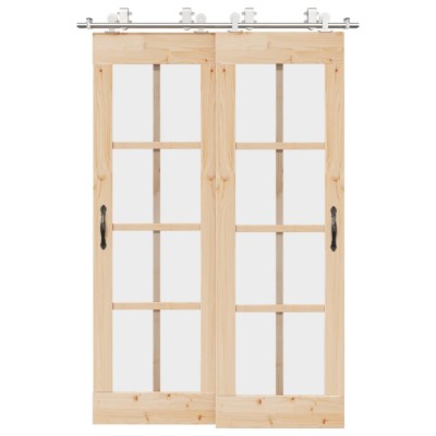 Sliding door hardware set,...