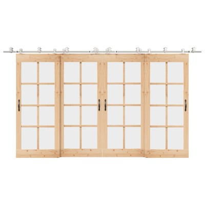 Sliding door hardware set,...