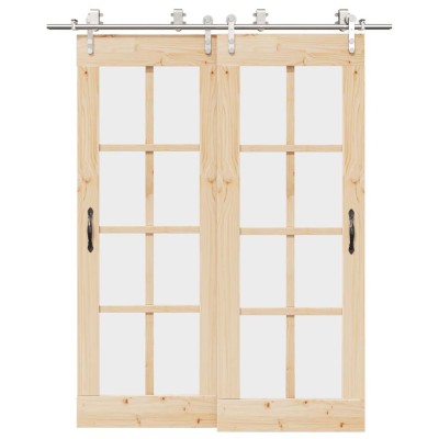 Sliding door hardware set,...