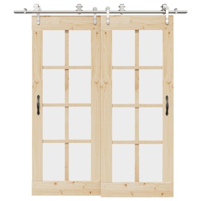 Sliding door hardware set,...