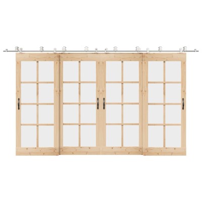 Sliding door hardware set,...