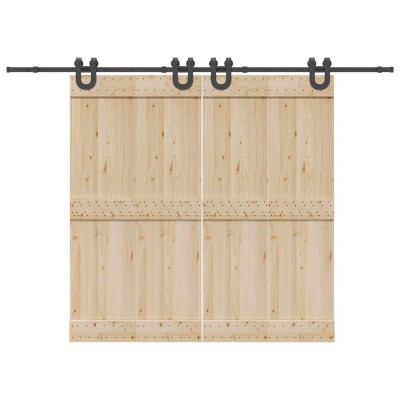 Sliding door hardware set,...