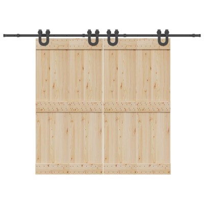 Sliding door hardware set,...