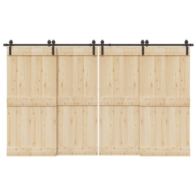 Sliding door hardware set,...