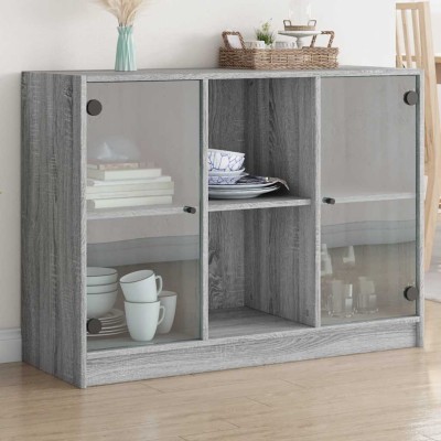 Side cabinet, gray oak,...