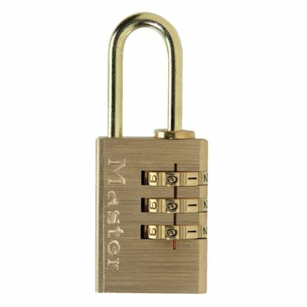 Yhdistelmäriippulukko Master Lock Messinki 3 numeroa