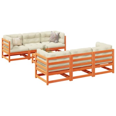 Garden set with cushions, 7...