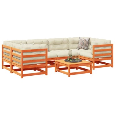 Garden set with cushions, 7...