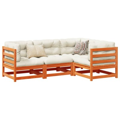 Garden set with cushions, 4...