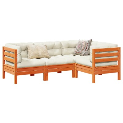 Garden set with cushions, 4...