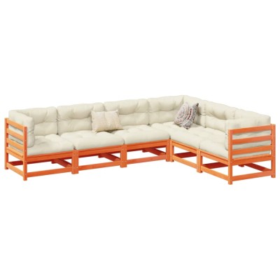 Garden set with cushions, 6...