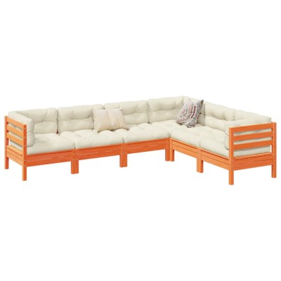 Garden set with cushions, 6...