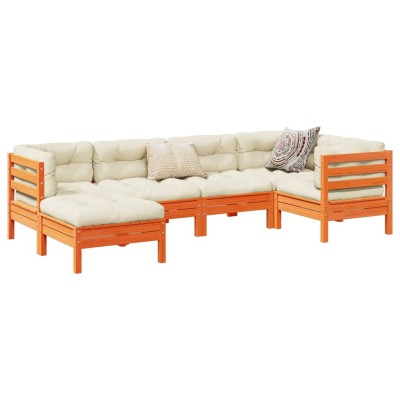 Garden set with cushions, 6...