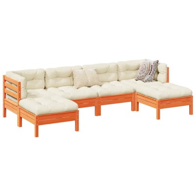 Garden set with cushions, 6...