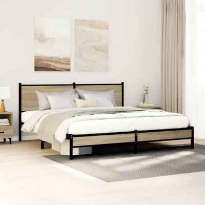 Bed frame without mattress,...