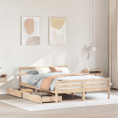 Bed frame without mattress,...