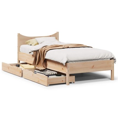 Bed frame with drawers,...