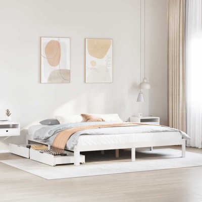 Bed frame with drawers,...