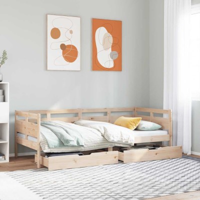 Bed with drawers, 90x190cm,...