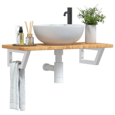 Washbasin shelf, steel and...
