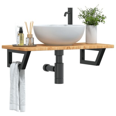 Washbasin shelf, steel and...