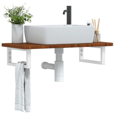 Washbasin shelf, steel and...
