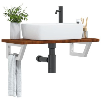 Washbasin shelf, steel and...